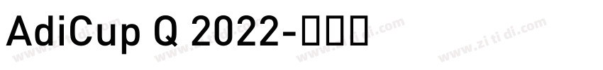 AdiCup Q 2022字体转换